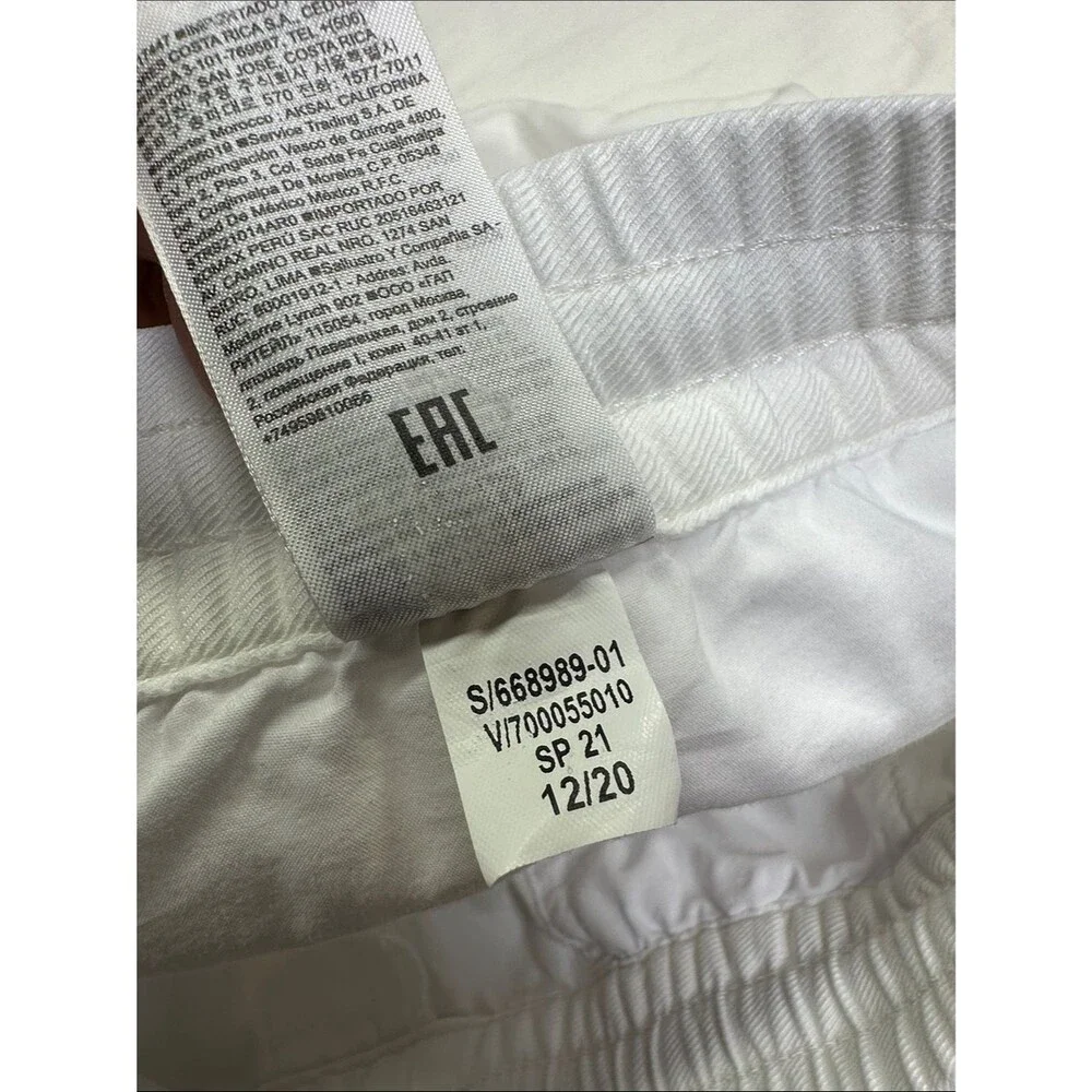 Banana Republic White Linen Blend Pants, 24